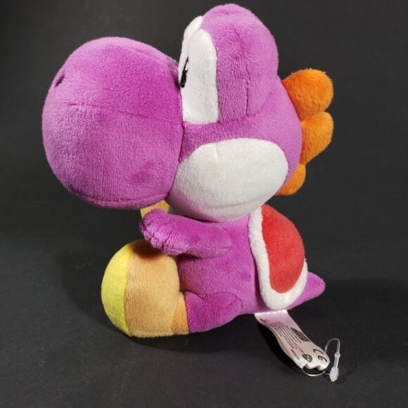 Super Mario Yoshi Purple Plush Toy Nintendo 2015 7 Inch  Y2k Video Character - Picture 8 of 9